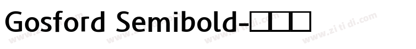 Gosford Semibold字体转换